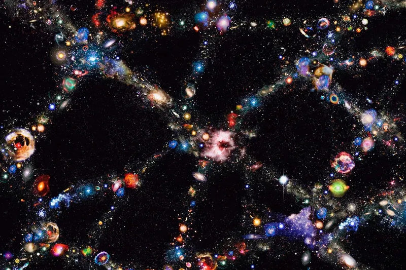 An illustration of galaxy superclusters and cosmic voids, similar to the structure of the BOSS Great Wall Science Photo Library/Corbis