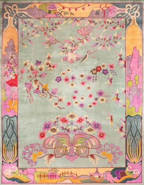 Chinese Art Deco Rug, 1920s
