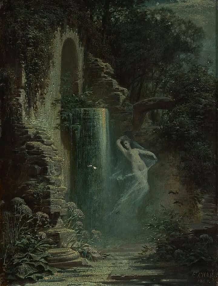 (3) Enchanted Booklet on X: "“Moonlit night”, Ferdinand Knab , 1864. https://t.co/qUTiOathjp" / X
