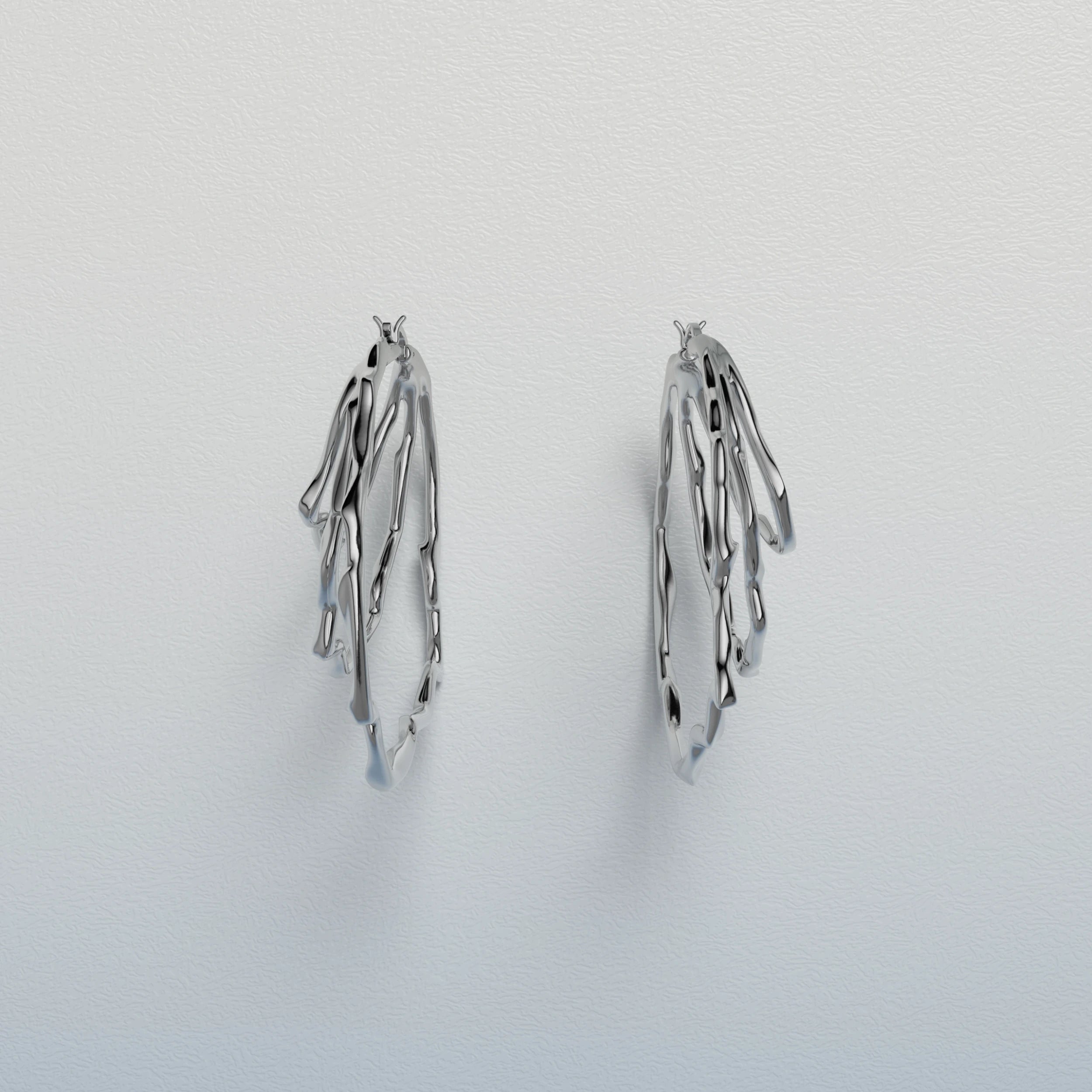 Hoopographic Earrings